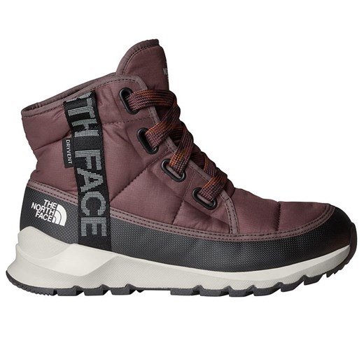 Buty damskie The North Face Thermoball Luxe 0A817WC9R1 - bordowe ze sklepu streetstyle24.pl w kategorii Botki - zdjęcie 187749151