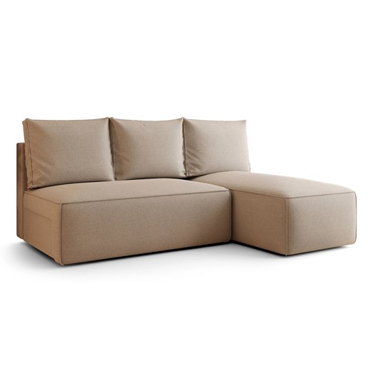 Ciemnobeżowy rozkładany narożnik z pojemnikiem N2-Z10 ze sklepu Edinos.pl w kategorii Narożniki - zdjęcie 187749462