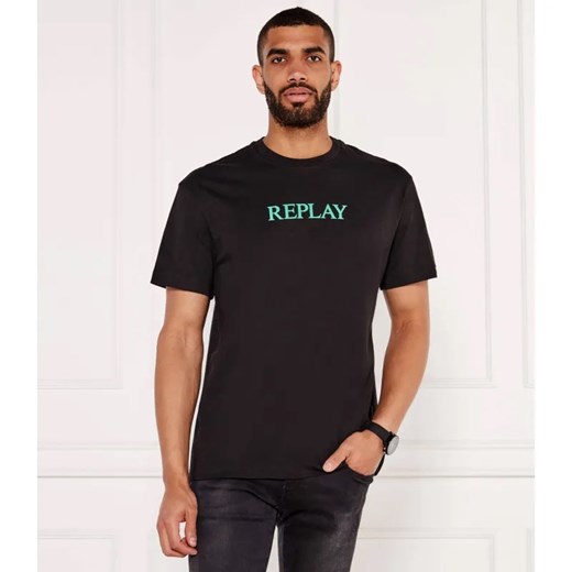Replay T-shirt | Regular Fit ze sklepu Gomez Fashion Store w kategorii T-shirty męskie - zdjęcie 187749474