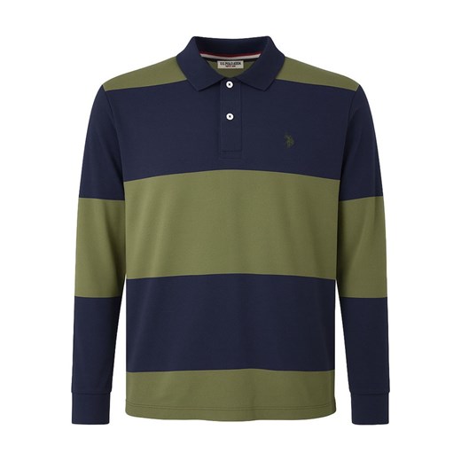 U.S. Polo Assn. Koszulka polo w kolorze granatowo-zielonym ze sklepu Limango Polska w kategorii T-shirty męskie - zdjęcie 187749853