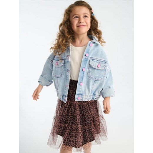 Sinsay - Tiulowa spódnica midi w panterkę - wielobarwny ze sklepu Sinsay w kategorii Spódnice dziewczęce - zdjęcie 187750534