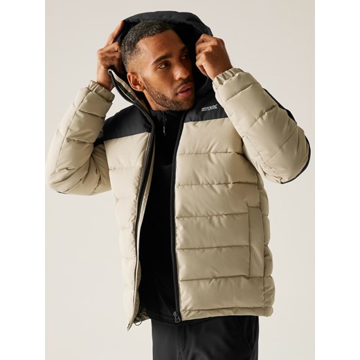 Regatta Kurtka pikowana &quot;Aldthorn&quot; w kolorze beżowo-czarnym ze sklepu Limango Polska w kategorii Kurtki męskie - zdjęcie 187750652
