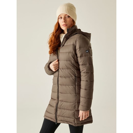 Regatta Płaszcz pikowany &quot;Starler&quot; w kolorze szarobrązowym ze sklepu Limango Polska w kategorii Kurtki damskie - zdjęcie 187750780