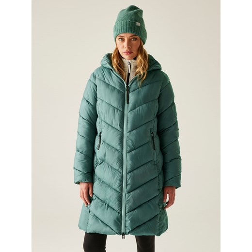 Regatta Płaszcz pikowany &quot;Anita&quot; w kolorze zielonym ze sklepu Limango Polska w kategorii Kurtki damskie - zdjęcie 187750853