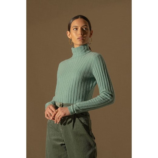 Perfect Cashmere Kaszmirowy golf &quot;Craigton&quot; w kolorze miętowym ze sklepu Limango Polska w kategorii Swetry damskie - zdjęcie 187751163