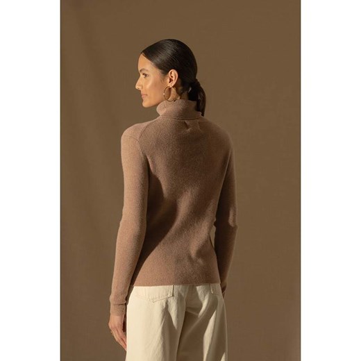 Perfect Cashmere Kaszmirowy sweter &quot;Elly&quot; w kolorze jasnobrązowym Perfect Cashmere XL Limango Polska okazja