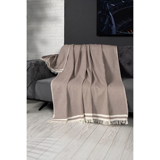 Mijolnir Pled &quot;Alinda&quot; w kolorze brązowo-kremowym ze sklepu Limango Polska w kategorii Tekstylia - zdjęcie 187752022