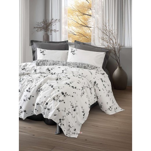 Mijolnir Komplet pościeli renforcé &quot;Elaria&quot; w kolorze biało-antracytowym ze sklepu Limango Polska w kategorii Pościele - zdjęcie 187752123
