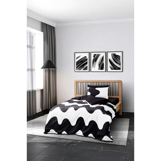 Mijolnir Komplet pościeli renforcé &quot;Flow&quot; w kolorze biało-czarnym ze sklepu Limango Polska w kategorii Pościele - zdjęcie 187752144
