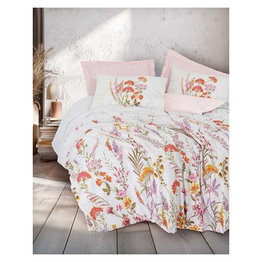 Mijolnir Komplet pościeli renforcé &quot;Lilura&quot; w kolorze biało-jasnoróżowym ze sklepu Limango Polska w kategorii Pościele - zdjęcie 187752192
