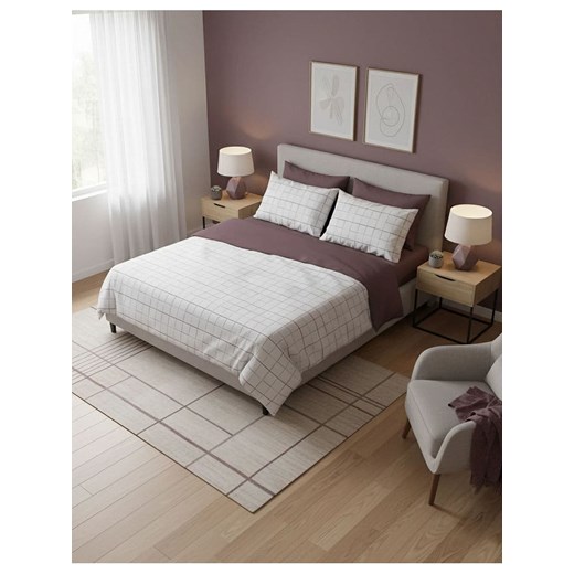 Mijolnir Komplet pościeli renforcé w kolorze fioletowo-białym ze sklepu Limango Polska w kategorii Pościele - zdjęcie 187752233