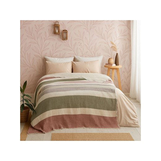 Mijolnir Narzuta &quot;Muslin&quot; w kolorze kremowo-oliwkowym ze sklepu Limango Polska w kategorii Tekstylia - zdjęcie 187752261