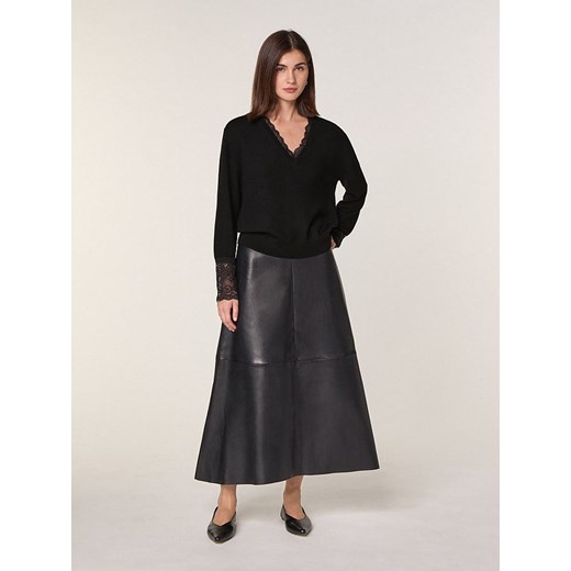 Rodier Wełniany sweter w kolorze czarnym ze sklepu Limango Polska w kategorii Swetry damskie - zdjęcie 187752373