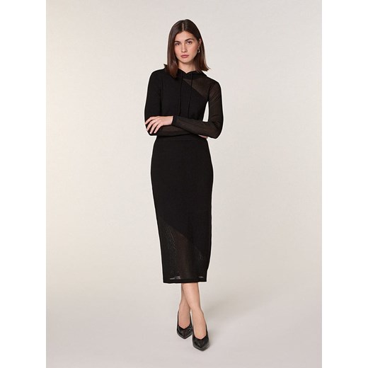 Rodier Wełniana spódnica w kolorze czarno-szarym ze sklepu Limango Polska w kategorii Spódnice - zdjęcie 187752443