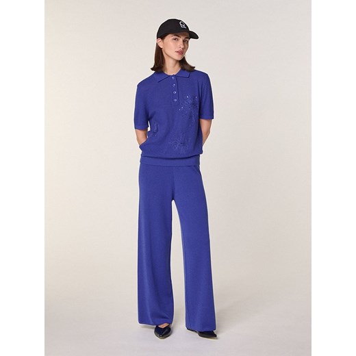 Rodier Wełniana koszulka w kolorze niebieskim ze sklepu Limango Polska w kategorii Bluzki damskie - zdjęcie 187752732