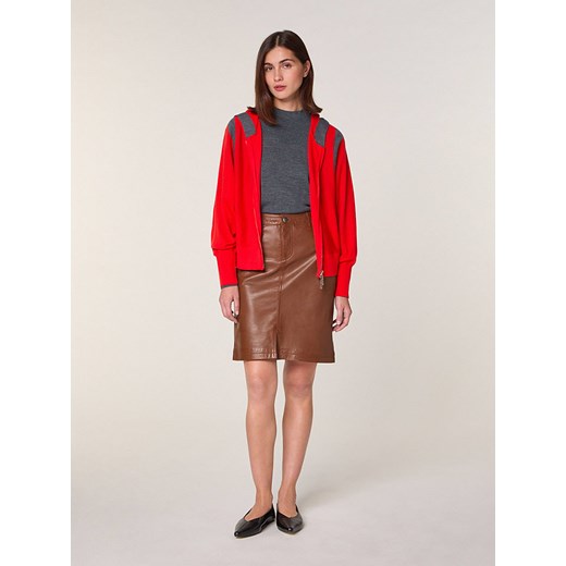 Rodier Wełniany kardigan w kolorze czerwonym ze sklepu Limango Polska w kategorii Swetry damskie - zdjęcie 187752774