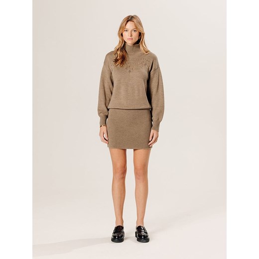 Rodier Wełniana sukienka w kolorze beżowym ze sklepu Limango Polska w kategorii Sukienki - zdjęcie 187752820