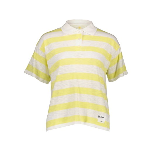 Herrlicher Koszulka polo w kolorze żółto-białym ze sklepu Limango Polska w kategorii Bluzki damskie - zdjęcie 187753073