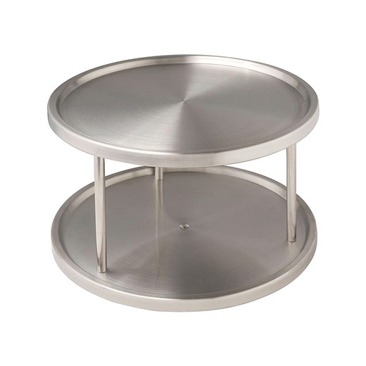 Wenko Półka obrotowa &quot;Duo&quot; w kolorze srebrnym - wys. 15,5 cm ze sklepu Limango Polska w kategorii Akcesoria i przechowywanie - zdjęcie 187753752