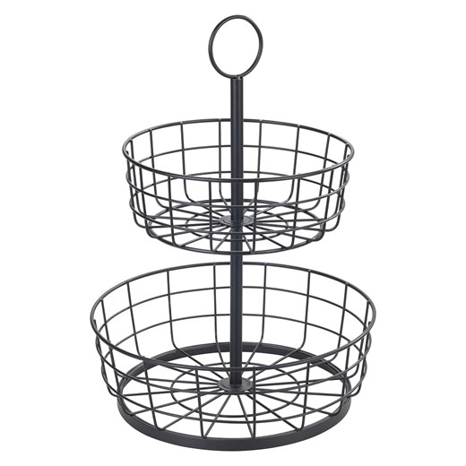 Wenko Etażerka w kolorze czarnym - wys. 39 cm x Ø 28 cm ze sklepu Limango Polska w kategorii Misy i tace dekoracyjne - zdjęcie 187753754