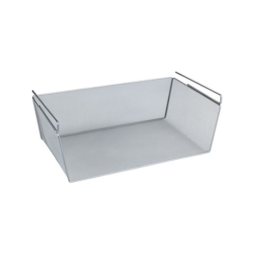 Wenko Koszyk w kolorze srebrnym na regał  - 49 x 18 x 28 cm ze sklepu Limango Polska w kategorii Pojemniki kuchenne - zdjęcie 187753781