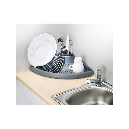 Wenko Suszarka w kolorze szarym do naczyń - 37,5 x 10,5 x 37,5 cm Wenko onesize okazyjna cena Limango Polska