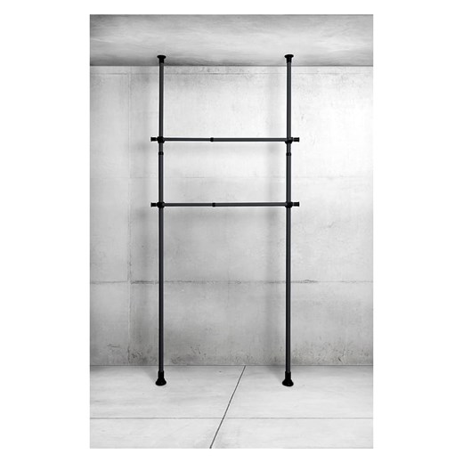 Wenko Drążki (2 szt.) &quot;Herkules&quot; w kolorze czarnym na ubrania - dł. Wenko onesize okazja Limango Polska