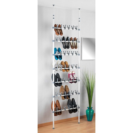 Wenko Teleskopowy regał &quot;Atlas&quot; w kolorze biało-szarym na buty - 68,5 Wenko onesize Limango Polska okazja