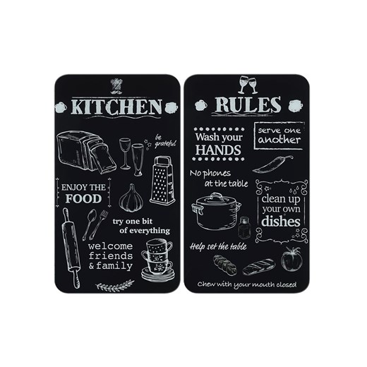 Wenko Płyty (2 szt.) w kolorze czarnym na kuchenkę - 30 x 52 cm ze sklepu Limango Polska w kategorii Akcesoria kuchenne - zdjęcie 187754360