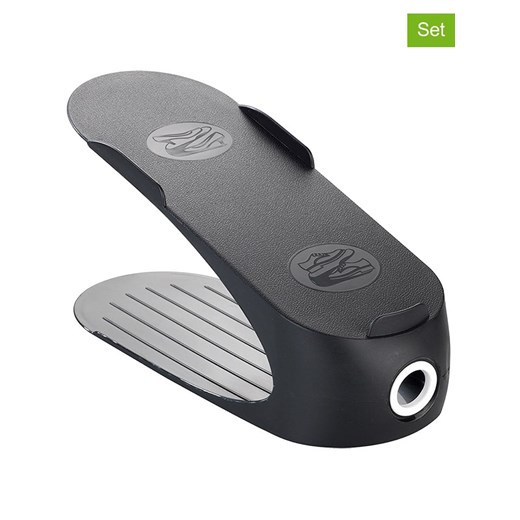 Wenko Stojaki na buty (4 szt.) &quot;Maximex&quot; w kolorze czarnym - 29 x 15 x 11,5 cm ze sklepu Limango Polska w kategorii Szafy - zdjęcie 187754693