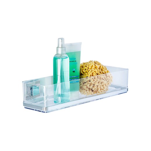 Wenko Półka prysznicowa &quot;Vacuum-Loc Quadro&quot; - 38,5 x 8,5 x 14,5 cm ze sklepu Limango Polska w kategorii Akcesoria łazienkowe - zdjęcie 187755892