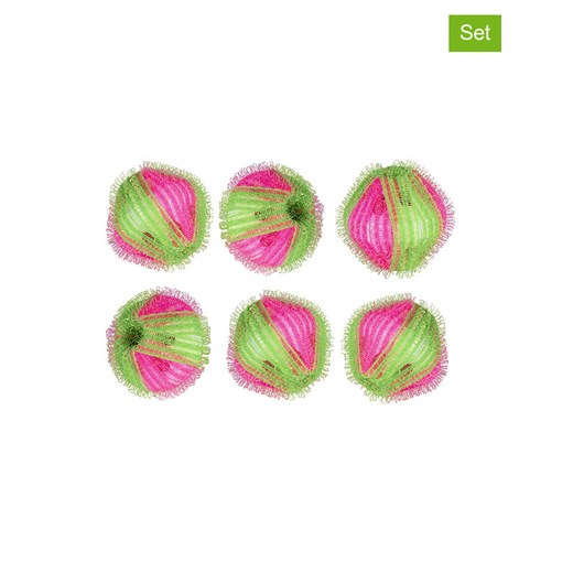Wenko Kule (6 szt.) w kolorze różowo-zielonym do prania - Ø 4 cm ze sklepu Limango Polska w kategorii Akcesoria kuchenne - zdjęcie 187756080