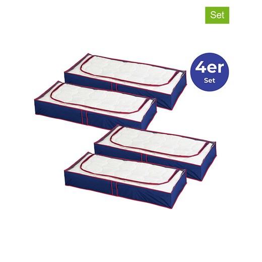 Wenko Pudełka (4 szt.) &quot;Maximex&quot; w kolorze granatowym - 100 x 45 x 15 cm ze sklepu Limango Polska w kategorii Pojemniki kuchenne - zdjęcie 187756343