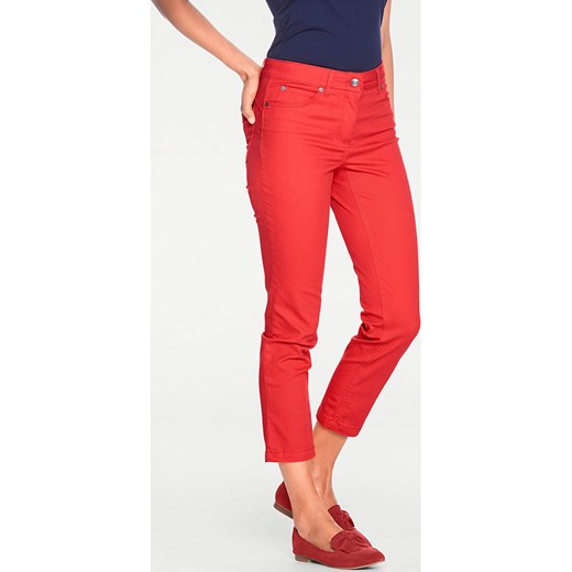 Heine Dżinsy w kolorze czerwonym ze sklepu Limango Polska w kategorii Jeansy damskie - zdjęcie 187756792