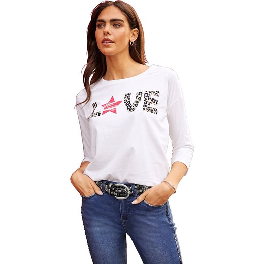 Heine Koszulka w kolorze białym ze sklepu Limango Polska w kategorii Bluzki damskie - zdjęcie 187756881