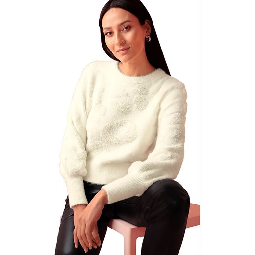 Heine Sweter w kolorze kremowym ze sklepu Limango Polska w kategorii Swetry damskie - zdjęcie 187757232