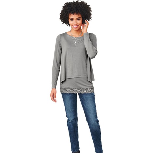 Heine Koszulka w kolorze szarym ze sklepu Limango Polska w kategorii Bluzki damskie - zdjęcie 187757304