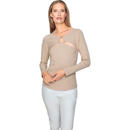 Heine Koszulka w kolorze beżowym ze sklepu Limango Polska w kategorii Bluzki damskie - zdjęcie 187757384