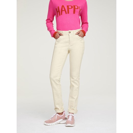 Heine Dżinsy - Slim fit - w kolorze kremowym ze sklepu Limango Polska w kategorii Jeansy damskie - zdjęcie 187757393