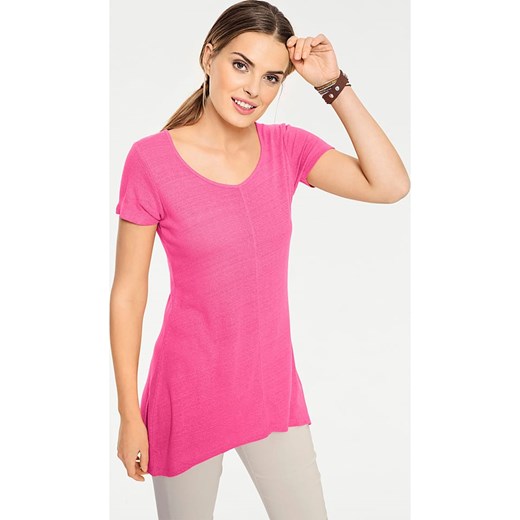 Heine Jedwabna koszulka w kolorze różowym ze sklepu Limango Polska w kategorii Bluzki damskie - zdjęcie 187757563