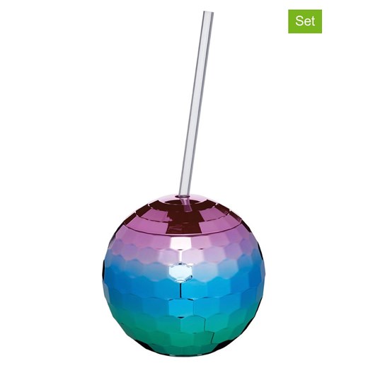 BarCraft Kieliszki (2 szt.) ze wzorem do koktajli - 550 ml ze sklepu Limango Polska w kategorii Naczynia - zdjęcie 187758591