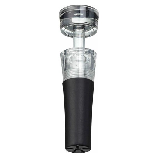 BarCraft Zatyczka i konserwator do wina w kolorze czarnym z pompką - wys. 8 cm ze sklepu Limango Polska w kategorii Naczynia - zdjęcie 187758723