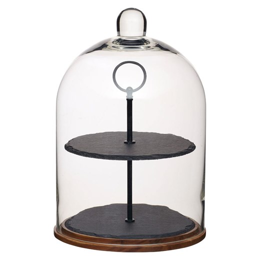 Artesa Etażerka w kolorze czarnym - wys. 31 x Ø 22 cm ze sklepu Limango Polska w kategorii Misy i tace dekoracyjne - zdjęcie 187758784