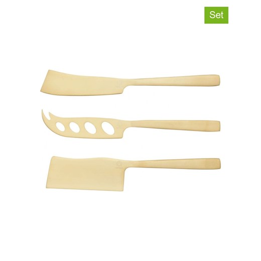 Artesa Noże (3 szt.) w kolorze złotym do sera ze sklepu Limango Polska w kategorii Naczynia - zdjęcie 187758861