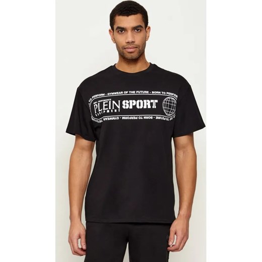 Plein Sport T-shirt Logo Lettering | Loose fit ze sklepu Gomez Fashion Store w kategorii T-shirty męskie - zdjęcie 187759323