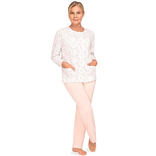 Długa bawełniana piżama damska Maria III 202 33, Kolor ecru-beżowy, Rozmiar M, MARTEL ze sklepu Intymna w kategorii Piżamy damskie - zdjęcie 187762054