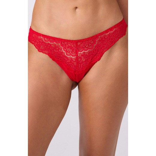 Marilyn koronkowe stringi damskie Justin, Kolor czerwony, Rozmiar S, Marilyn ze sklepu Intymna w kategorii Majtki damskie - zdjęcie 187762092