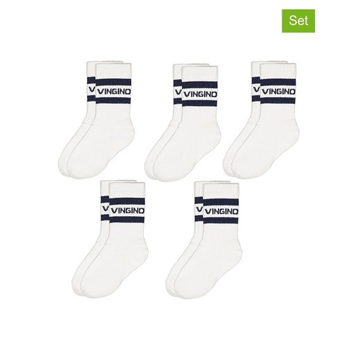 Vingino Skarpety (5 par) w kolorze biało-czarnym ze sklepu Limango Polska w kategorii Skarpetki dziecięce - zdjęcie 187763911