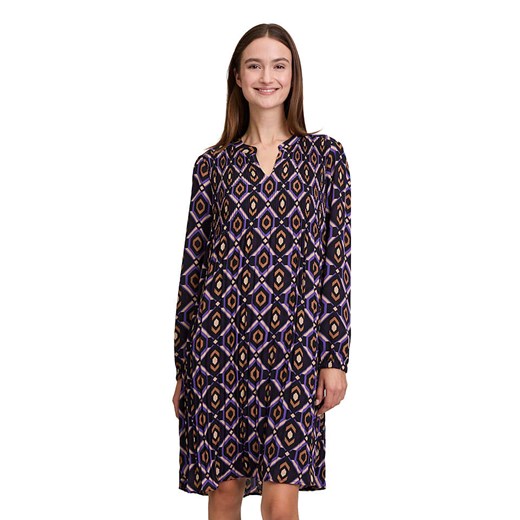 Betty Barclay Sukienka w kolorze fioletowo-czarno-jasnobrązowym ze sklepu Limango Polska w kategorii Sukienki - zdjęcie 187764190