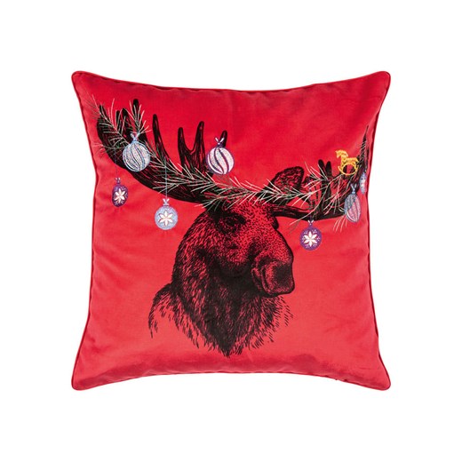 PAD Concept Poszewka &quot;Elk&quot; w kolorze czerwonym na poduszkę - 45 x 45 cm ze sklepu Limango Polska w kategorii Poduszki dekoracyjne - zdjęcie 187765751